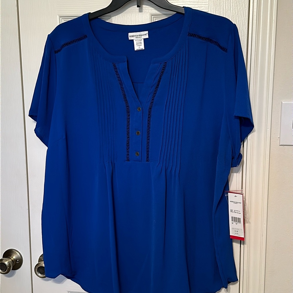 Rebecca Malone Woman top. New with tags.